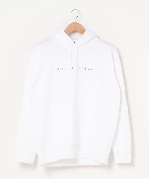 DOUBLE STEAL(ダブルスティール)の「3D SMALL LOGO 裏起毛パーカー(パーカー・メンズ・ホワイト/ブラック/トップグレー/バーガンディー・MEDIUM/LARGE/X-LARGE)」の13枚目の写真