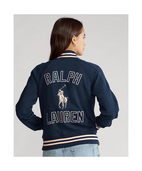 極美品 XL ラルフローレン ピンクポニー フリースバスケットボールジャケット POLO RALPH LAUREN（ポロ ラルフ ローレン）の「Pink Pony フリース