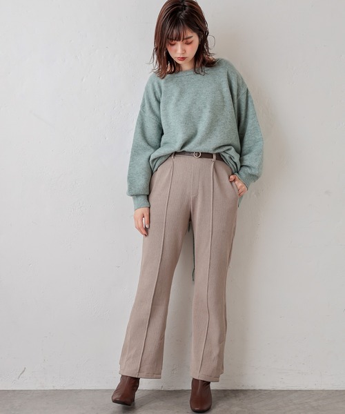 natural couture（ナチュラルクチュール）の「【WEB限定】BACKレースアップふんわりニットプルオーバー（ニット/セーター・レディース・ベージュ/ピンク/アイボリー/ミント・FREE）」の15枚目の写真