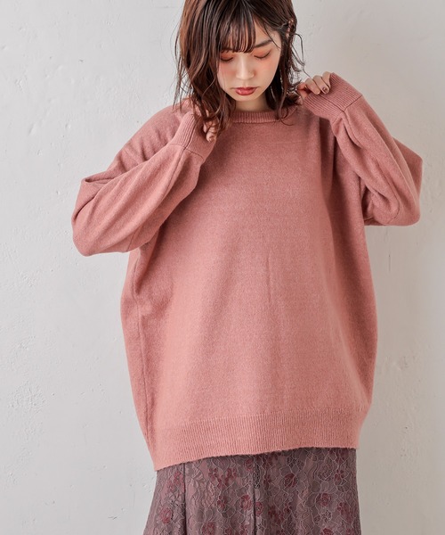 natural couture（ナチュラルクチュール）の「【WEB限定】BACKレースアップふんわりニットプルオーバー（ニット/セーター・レディース・ベージュ/ピンク/アイボリー/ミント・FREE）」の18枚目の写真