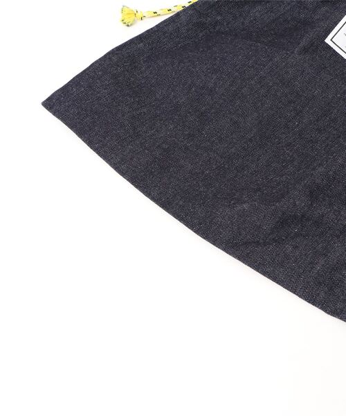 e JEANS(イージーンズ)の「【24】【it】【e-JEANS】Product by e 巾着トートバッグ(トートバッグ・レディース・ホワイト/インディゴブルー/その他・FREE)」の5枚目の写真