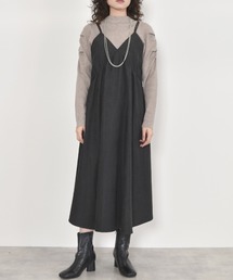 w closet | 切替ギャザーキャミワンピース(ワンピース)