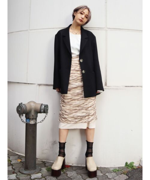 EMODA（エモダ）の「シアーレイヤードスカート（スカート）」 - WEAR