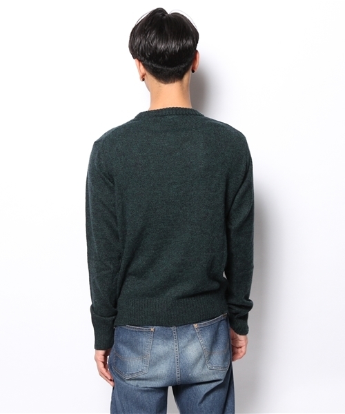 CIAOPANIC（チャオパニック）の「【Ciaopanic】アルパカ混C/N（ニット/セーター・メンズ・グリーン/ワインレッド/ブルー/マスタード・LARGE/MEDIUM）」の7枚目の写真