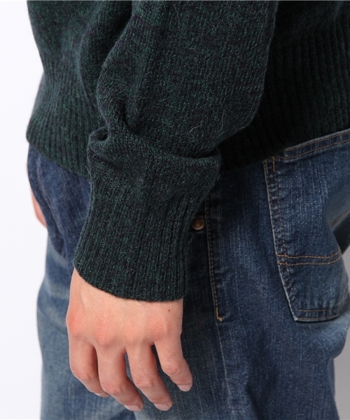 CIAOPANIC（チャオパニック）の「【Ciaopanic】アルパカ混C/N（ニット/セーター・メンズ・グリーン/ワインレッド/ブルー/マスタード・LARGE/MEDIUM）」の9枚目の写真