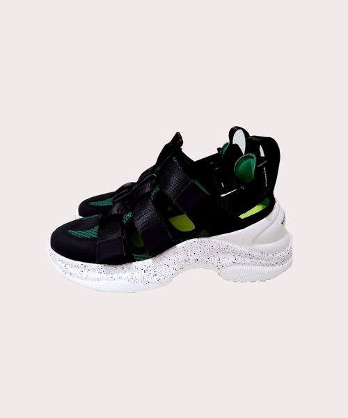 MAISON MAVERICK PRESENTS（メゾンマベリックプレゼンツ）の「MAISON MAVERICK PRESENTS（メゾン・マベリック・プレゼンツ）サンダルスニーカー（サンダル・レディース・グリーン/ブラック・SMALL/MEDIUM/LARGE）」の4枚目の写真