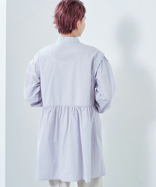 cepo（セポ）の「カタキリカエフレアワンピース（ワンピース・レディース・ブラック/オフホワイト/サックスブルー・M）」の13枚目の写真