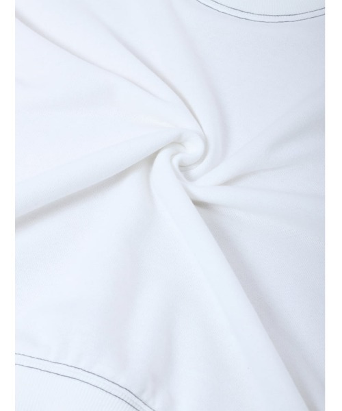 fifth(フィフス)の「バイカラーステッチ無地ロンT(Tシャツ/カットソー・レディース・ホワイト/カーキ・MEDIUM)」の3枚目の写真