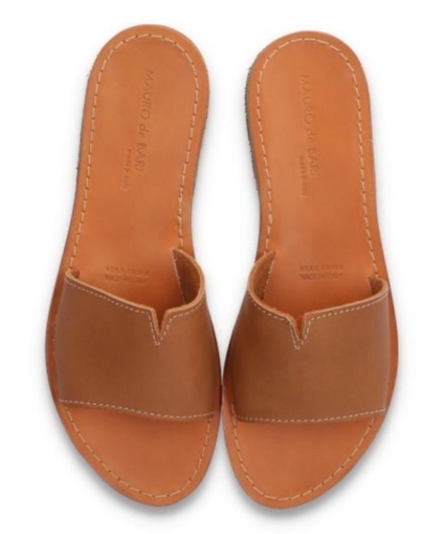 MAURO de BARI(マウロディバリ)の「MAURO de BARI Upper cover flat sandals(サンダル・レディース・ブラック/ブラウン・38/39/36/37)」の5枚目の写真