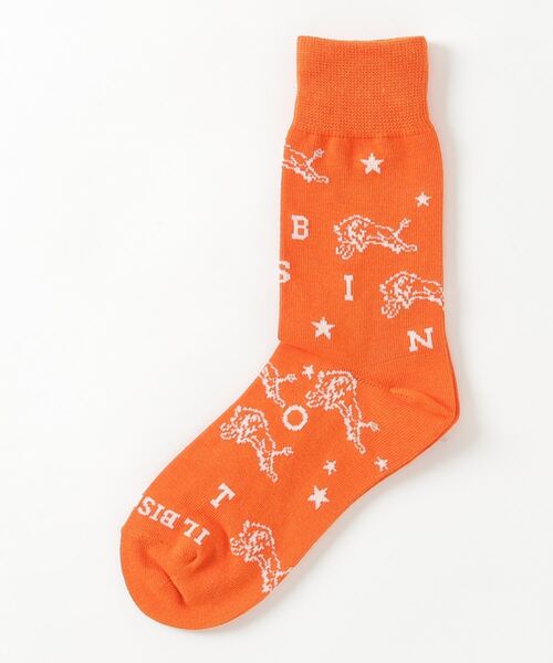 IL BISONTE（イルビゾンテ）の「IL BISONTE / ロゴソックス（ソックス/靴下・レディース・ブラック/グリーン/ホワイト/ピンク/オレンジ・1）」の5枚目の写真