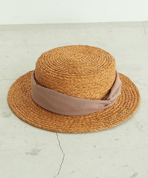 ONIGIRI(オニギリ)の「【一部店舗限定】 リボン カンカン帽(ハット・レディース・ブラウン/ベージュ・FREE)」の12枚目の写真