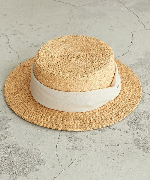 ONIGIRI(オニギリ)の「【一部店舗限定】 リボン カンカン帽(ハット・レディース・ブラウン/ベージュ・FREE)」の9枚目の写真