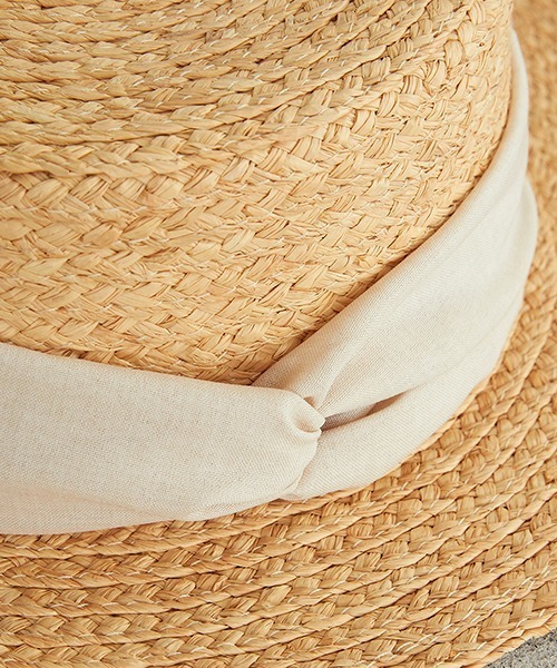 ONIGIRI(オニギリ)の「【一部店舗限定】 リボン カンカン帽(ハット・レディース・ブラウン/ベージュ・FREE)」の13枚目の写真