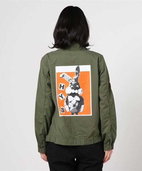 HYS RABBIT ミリタリーZIPジャケット HYSTERIC GLAMOUR（ヒステリックグラマー）の「HYS RABBIT