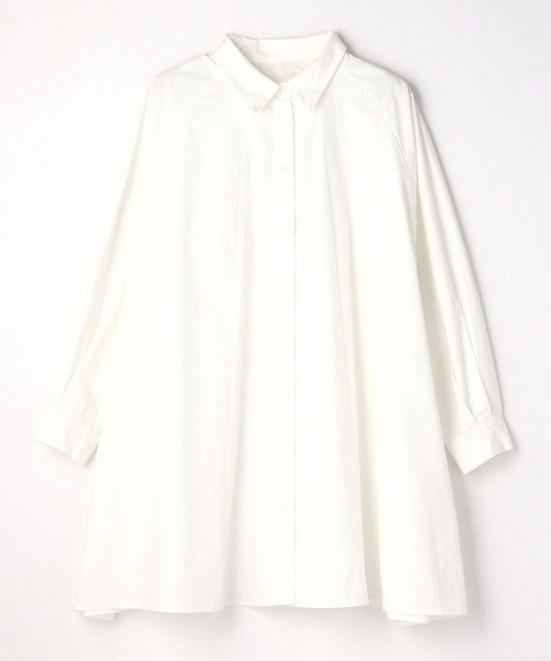 179/WG（イチナナキュウダブルジー）の「ラグランフレアチュニックブラウス（シャツ/ブラウス・レディース・グリーン/オフホワイト/カーキ・MEDIUM）」の12枚目の写真