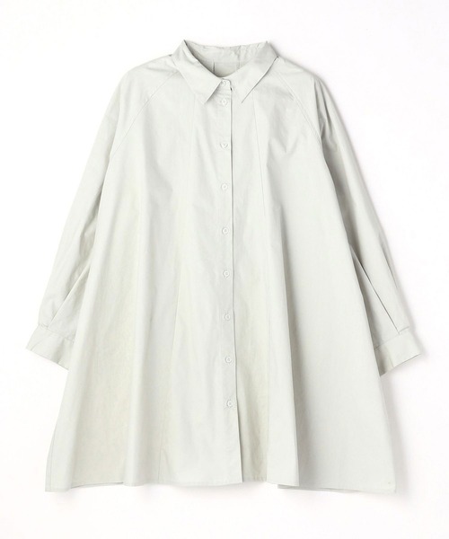 179/WG（イチナナキュウダブルジー）の「ラグランフレアチュニックブラウス（シャツ/ブラウス・レディース・グリーン/オフホワイト/カーキ・MEDIUM）」の10枚目の写真