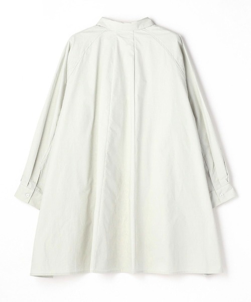 179/WG（イチナナキュウダブルジー）の「ラグランフレアチュニックブラウス（シャツ/ブラウス・レディース・グリーン/オフホワイト/カーキ・MEDIUM）」の8枚目の写真