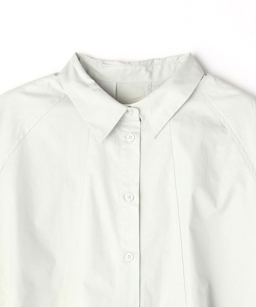 179/WG（イチナナキュウダブルジー）の「ラグランフレアチュニックブラウス（シャツ/ブラウス・レディース・グリーン/オフホワイト/カーキ・MEDIUM）」の21枚目の写真