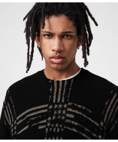 ALLSAINTS（オールセインツ）の「UNION CREW（ニット/セーター・メンズ・ブラック・S/M/XS/L）」の6枚目の写真