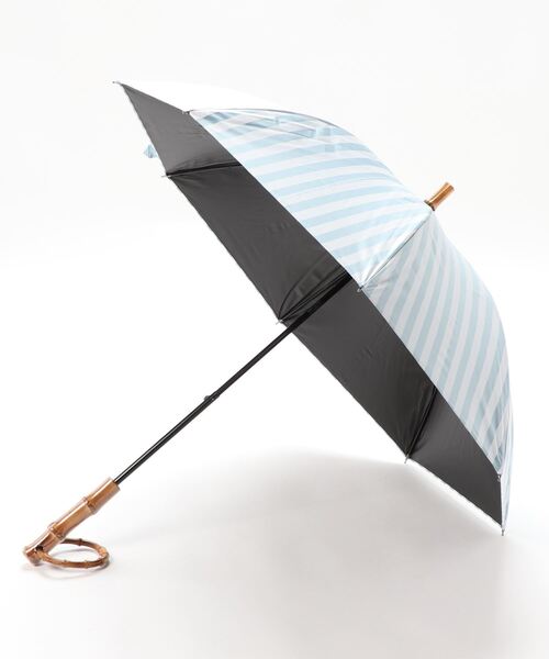 【新品未使用】ウタタネ　日傘　晴雨兼用　長傘　いぬハンドル　グレイッシュカーキ セール】日傘 完全遮光100％ 晴雨兼用 竹ハンドル ニュアンス