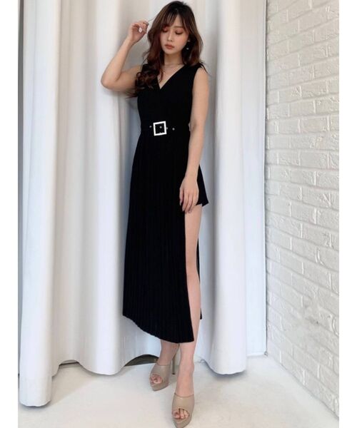 RESEXXY(リゼクシー)の「シアープリーツコンビネゾン(つなぎ/オールインワン・レディース・ブラック/グレー/ミント・FREE)」の7枚目の写真