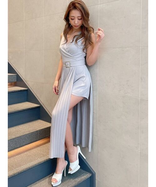 RESEXXY(リゼクシー)の「シアープリーツコンビネゾン(つなぎ/オールインワン・レディース・ブラック/グレー/ミント・FREE)」の9枚目の写真