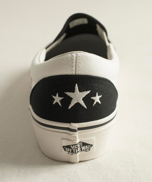 And A(アンドエー)の「VANS ヴァンズ / SLIP-ON PLATFORM SF プラットフォーム スター刺繍スリッポン サーフ / VN0A3MVC4XY(スリッポン・メンズ・ブラック×ホワイト・28cm/27.5cm/27cm/26.5cm/26cm)」の12枚目の写真