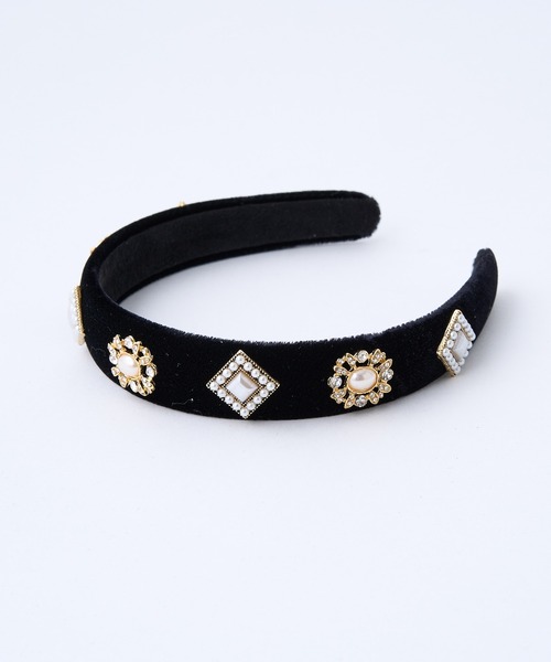 ビジューカチューシャ（カチューシャ）｜one after another NICE CLAUP