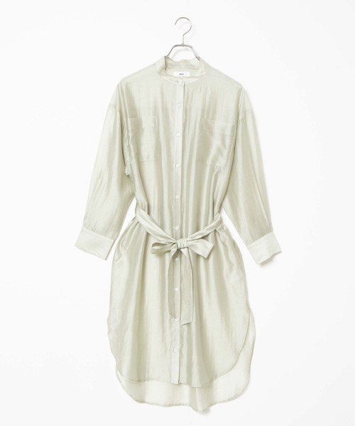 WEGO（ウィゴー）の「WEGO/ベルト付きシアーロングワンピース（ワンピース・レディース・グリーン系その他/ライトピンク/ホワイト・FREE）」の19枚目の写真