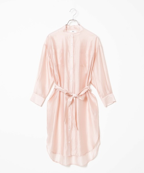 WEGO（ウィゴー）の「WEGO/ベルト付きシアーロングワンピース（ワンピース・レディース・グリーン系その他/ライトピンク/ホワイト・FREE）」の18枚目の写真