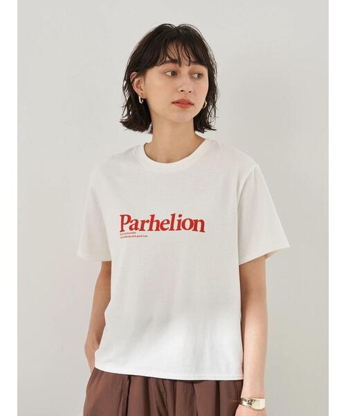 earth music&ecology（アースミュージックアンドエコロジー）の「【WEB限定】Parhelion プリントTシャツ ＊（Tシャツ/カットソー・レディース・チャコールグレー/レッド/ライトベージュ/ベージュ/グレイッシュベージュ/ライトイエロー・FREE）」の15枚目の写真