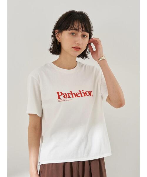 earth music&ecology（アースミュージックアンドエコロジー）の「【WEB限定】Parhelion プリントTシャツ ＊（Tシャツ/カットソー・レディース・チャコールグレー/レッド/ライトベージュ/ベージュ/グレイッシュベージュ/ライトイエロー・FREE）」の16枚目の写真