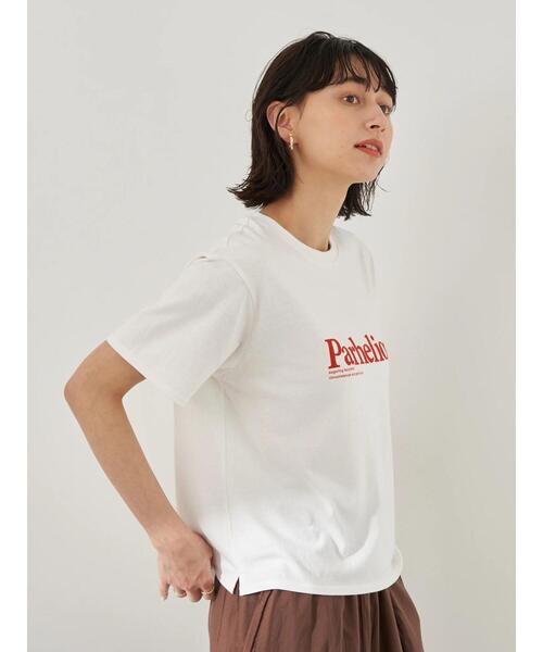 earth music&ecology（アースミュージックアンドエコロジー）の「【WEB限定】Parhelion プリントTシャツ ＊（Tシャツ/カットソー・レディース・チャコールグレー/レッド/ライトベージュ/ベージュ/グレイッシュベージュ/ライトイエロー・FREE）」の18枚目の写真