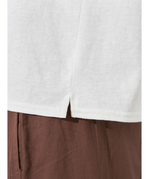 earth music&ecology（アースミュージックアンドエコロジー）の「【WEB限定】Parhelion プリントTシャツ ＊（Tシャツ/カットソー・レディース・チャコールグレー/レッド/ライトベージュ/ベージュ/グレイッシュベージュ/ライトイエロー・FREE）」の22枚目の写真