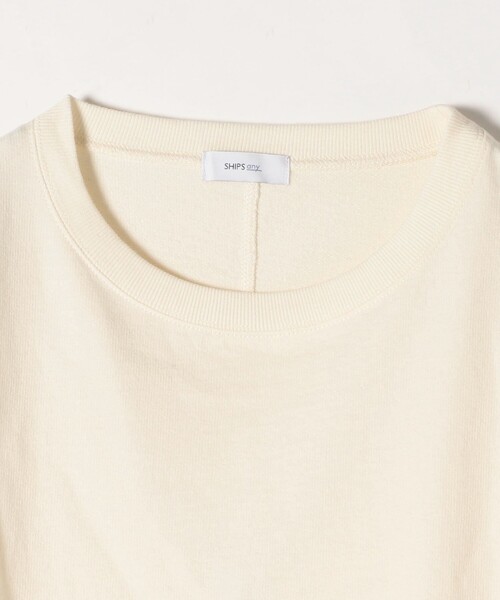 SHIPS any(シップス エニィ)の「SHIPS any: ミニ裏毛 コクーン プルオーバー〈UVカット〉(Tシャツ/カットソー・レディース・チャコールグレー/ホワイト/レンガ・ONE SIZE)」の16枚目の写真