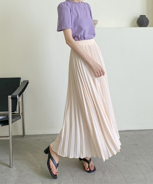 ABITOKYO（アビトーキョー）の「マキシ丈プリーツロングスカート（スカート・レディース・ベージュ/ブルー・FREE）」の20枚目の写真