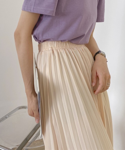 ABITOKYO（アビトーキョー）の「マキシ丈プリーツロングスカート（スカート・レディース・ベージュ/ブルー・FREE）」の11枚目の写真
