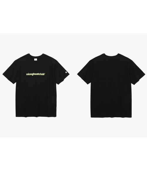 NICE GHOST CLUB(ナイスゴーストクラブ)の「『NICE GHOST CLUB/ナイスゴーストクラブ』TYPO LOGO TEE/ブランド英字ロゴプリント 半袖Tシャツ(Tシャツ/カットソー・レディース・ブラック/ホワイト・L/M)」の14枚目の写真