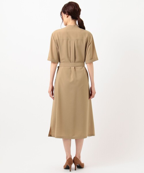 J.PRESS Ladies(J.プレス レディス)の「【イージーケア・接触冷感・洗える】マルソースパンボイル ワンピース(ワンピース・レディース・グレー系/黄土色系/ネイビー系・XS)」の13枚目の写真