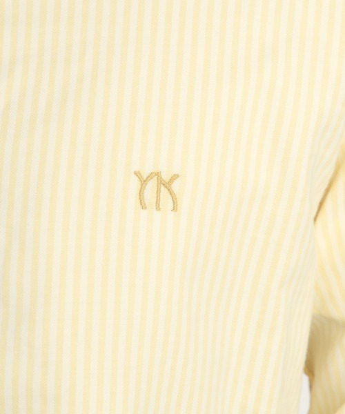 YANUK（ヤヌーク）の「オックスデニット ボタンダウンシャツ（シャツ/ブラウス・メンズ・ライトイエロー/ライトグリーン・XL/L/S/M）」の8枚目の写真