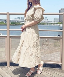 袖コットンレースフリルワンピ【ZOZOTOWN限定アイテム】