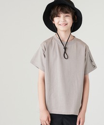 ＆yam | USAコットン スリーブロゴ半袖Tシャツ(Tシャツ/カットソー)