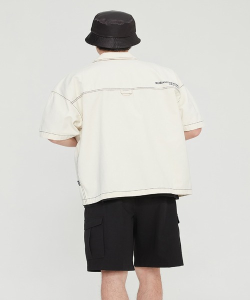 ROMANTIC CROWN（ロマンティッククラウン）の「【ROMANTIC CROWN】TRUCKER SUMMER JAKET（デニムジャケット・メンズ・ブルー/グレイッシュベージュ・L/M）」の13枚目の写真