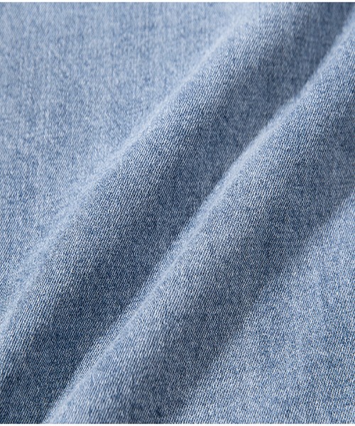 ROMANTIC CROWN（ロマンティッククラウン）の「【ROMANTIC CROWN】TRUCKER SUMMER JAKET（デニムジャケット・メンズ・ブルー/グレイッシュベージュ・L/M）」の5枚目の写真