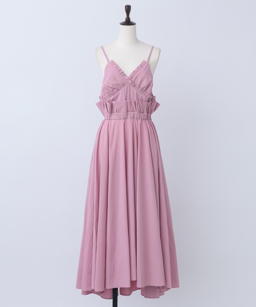 J1U by LA BELLE ETUDE(ジユウバイラベルエチュード)の「フリルデザインキャミワンピース(ワンピース・レディース・ホワイト/ブラック/ピンク・FREE)」の13枚目の写真