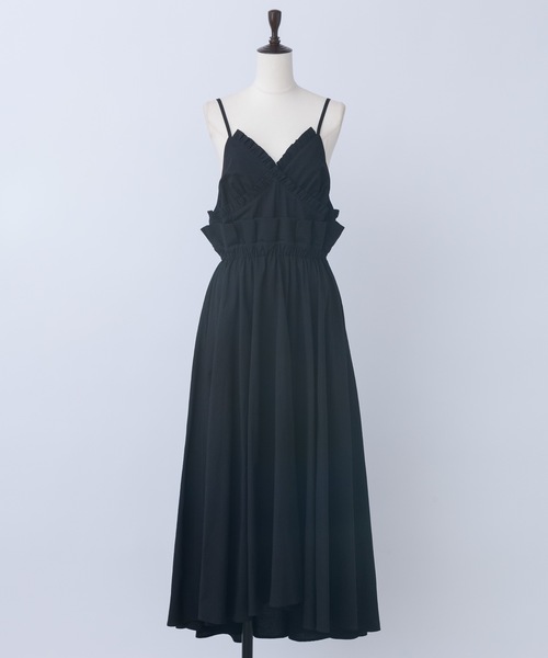 J1U by LA BELLE ETUDE(ジユウバイラベルエチュード)の「フリルデザインキャミワンピース(ワンピース・レディース・ホワイト/ブラック/ピンク・FREE)」の14枚目の写真