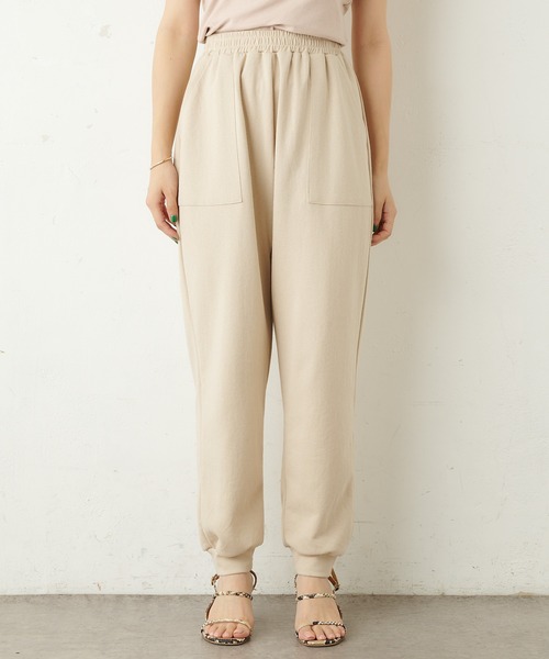 Omekashi（オメカシ）の「スウェットパンツ（スウェットパンツ・レディース・ベージュ/チャコールグレー・FREE）」の6枚目の写真