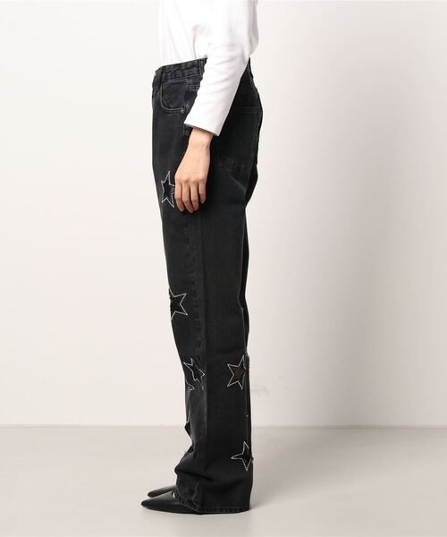 Desigual（デシグアル）の「グリッター星柄 スリムジーンズ（デニムパンツ・レディース・ブルー・2L/3L/SS/S/M/L）」の2枚目の写真