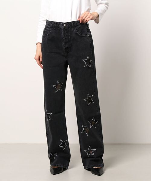 Desigual（デシグアル）の「グリッター星柄 スリムジーンズ（デニムパンツ・レディース・ブルー・2L/3L/SS/S/M/L）」の10枚目の写真