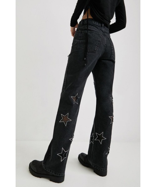 Desigual（デシグアル）の「グリッター星柄 スリムジーンズ（デニムパンツ・レディース・ブルー・2L/3L/SS/S/M/L）」の6枚目の写真